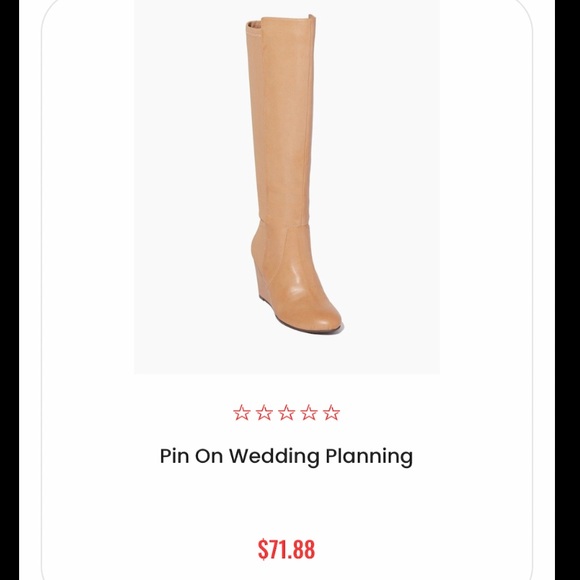 Charming Charlie wedge heeled boot in Cream - Picture 2 of 7